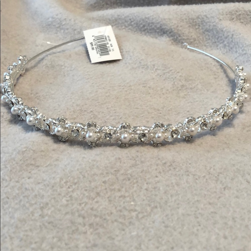 Pearl and crystal tiara